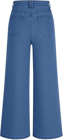 SMIDOW Wide Leg Jeans for Women High Waisted Stretchy Denim Pants Trendy 2026 Seamed Front Loose Baggy Ladies Trousers in Saudi Arabia