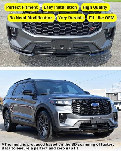 إطار لوحة الترخيص الأمامي لسيارة Ford Explorer 2025 2026 حامل لوحة ترخيص المصد الأمامي استبدال قوس # RB5Z17A385AA FO1068211 in Saudi Arabia