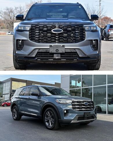 إطار لوحة الترخيص الأمامي لسيارة Ford Explorer 2025 2026 حامل لوحة ترخيص المصد الأمامي استبدال قوس # RB5Z17A385AA FO1068211 in Saudi Arabia
