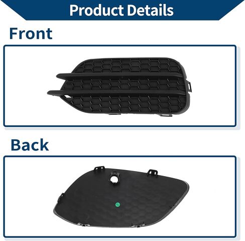 الضباب الخفيف شواء الجبهة السفلى الوفير الضباب غطاء خفيف إدراج No.5N0853665F9B9 لشركة فولكس فاجن تيجوان 2009-2017 أسود ABS 1 قطعة سيارة الجبهة اليسرى in Kuwait