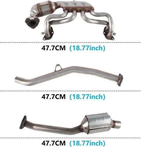 Catalytic Converter Front and Rear Set Compatible with 2011-2016 Subaru Forester 2.5L /2012-2016 Impreza 2.0L /2013-2014 Outback 2.5L, Catalytic Convertor Kit Direct-fit Replacement Parts in Kuwait