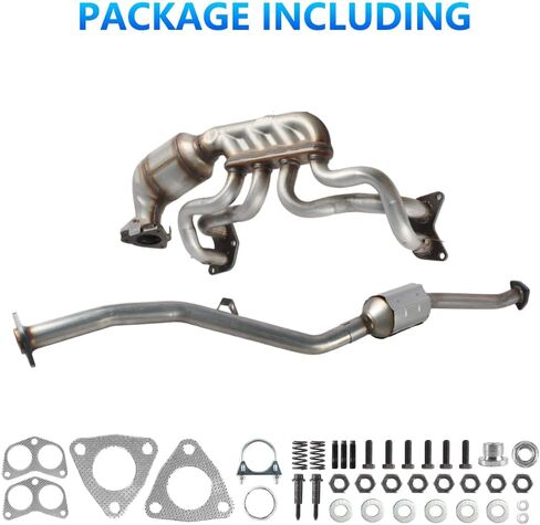 Catalytic Converter Front and Rear Set Compatible with 2011-2016 Subaru Forester 2.5L /2012-2016 Impreza 2.0L /2013-2014 Outback 2.5L, Catalytic Convertor Kit Direct-fit Replacement Parts in Kuwait