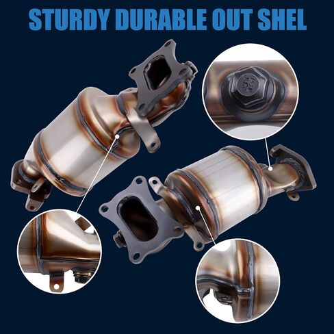 محول حفاز متوافق مع 2009-2021 بايلوت، 2008-2017 أكورد، 2008-2019 0dyssey، 3.5L، 2009-2014 TL 3.5L 3.7L، 40923، 641334، 674-145، 40924، محفز مشعب محول in Kuwait