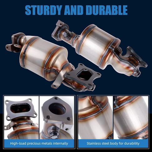 محول حفاز متوافق مع 2009-2021 بايلوت، 2008-2017 أكورد، 2008-2019 0dyssey، 3.5L، 2009-2014 TL 3.5L 3.7L، 40923، 641334، 674-145، 40924، محفز مشعب محول in Kuwait