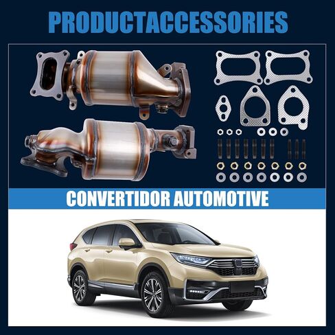 محول حفاز متوافق مع 2009-2021 بايلوت، 2008-2017 أكورد، 2008-2019 0dyssey، 3.5L، 2009-2014 TL 3.5L 3.7L، 40923، 641334، 674-145، 40924، محفز مشعب محول in Kuwait