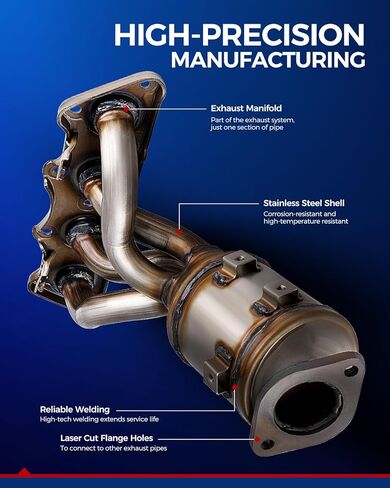 KAX Automotive Replacement Catalytic Converter Fit for 2002-2006 Camry/Solara 2.4L Replace 55435,16384,250510H040,674811(EPA Compliant) in Saudi Arabia