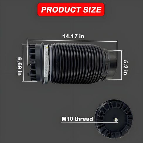 2PCS Rear Air Suspension Spring Bags Compatible with Dodge Ram 1500 2013-2018 & 1500 Classic 2019-2020 Heavy Duty Air Ride Replacement for 68248948AA 4877136AA Fix Sagging & Towing Stability in Kuwait