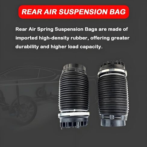 2PCS Rear Air Suspension Spring Bags Compatible with Dodge Ram 1500 2013-2018 & 1500 Classic 2019-2020 Heavy Duty Air Ride Replacement for 68248948AA 4877136AA Fix Sagging & Towing Stability in Kuwait