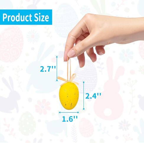 زينة عيد الفصح، زينة بيض عيد الفصح، حلي معلقة، حلي معلقة، حلي شجرة للديكور، 12 قطعة زينة معلقة لسلة ديكور الشجرة، لوازم الحفلات المنزلية in Kuwait