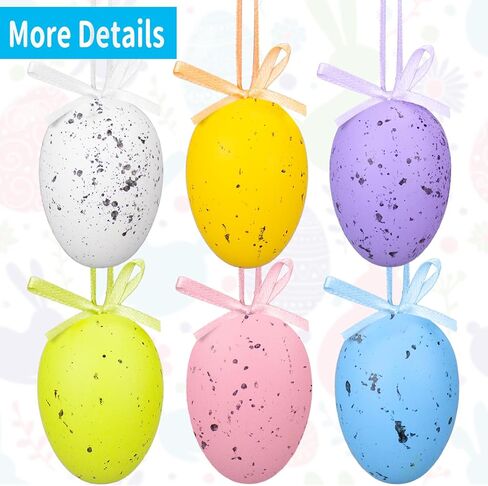 زينة عيد الفصح، زينة بيض عيد الفصح، حلي معلقة، حلي معلقة، حلي شجرة للديكور، 12 قطعة زينة معلقة لسلة ديكور الشجرة، لوازم الحفلات المنزلية in Kuwait