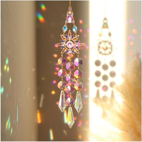 Crystal Suncatchers Star Prism Rhinestones Ornament Colorful Diamond Decor Prisms for Windows Wall Home Wedding Hanging in Saudi Arabia