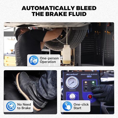 Universal Brake Bleeder Adapter, Adjustable 22-58mm Master Cylinder Adapters Aluminium Alloy with 4 Quick Couplings, Rubber Seal Ring for Buick, Chevrolet, Honda, Toyota & More in Kuwait