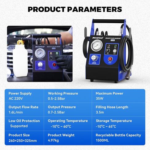 Universal Brake Bleeder Adapter, Adjustable 22-58mm Master Cylinder Adapters Aluminium Alloy with 4 Quick Couplings, Rubber Seal Ring for Buick, Chevrolet, Honda, Toyota & More in Kuwait