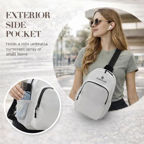 TPU Crossbody Sling Bag for Women,Waterproof Chest Bag with Adjustable Strap, Stadium Clear Bag for Travel Concert in Kuwait