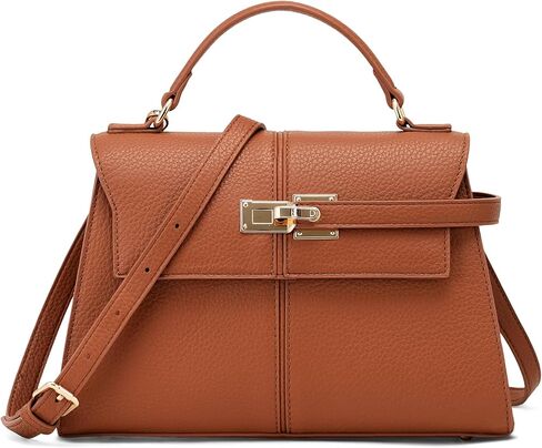 حقائب يد نسائية ذات مقبض علوي من الجلد النباتي للنساء مع حزام قابل للتعديل in Kuwait