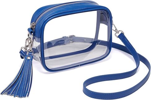 Yarnic Clear Bag Stadium Approved PVC Transparent Crossbody Purse for Concert Sports Event Small Women Cross Body Bags in Saudi Arabia