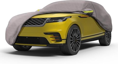 أغطية جلد مانعة للتسرب، غطاء سيارات الدفع الرباعي عالي التحمل، قماش PEVA مقاوم للماء مع طبقة قطنية، أشرطة مقاومة للرياح، حماية من الأشعة فوق البنفسجية، مقاسات عالمية (201 بوصة - 206 بوصة طول × 75 بوصة ارتفاع) in Kuwait