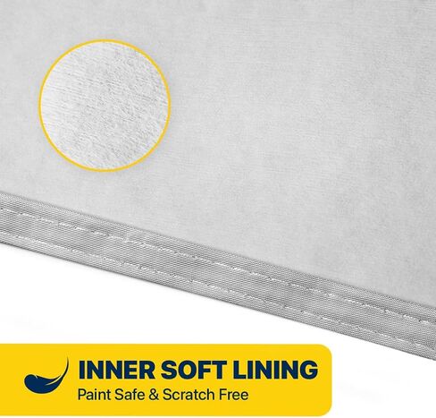 أغطية جلد مانعة للتسرب، غطاء سيارات الدفع الرباعي عالي التحمل، قماش PEVA مقاوم للماء مع طبقة قطنية، أشرطة مقاومة للرياح، حماية من الأشعة فوق البنفسجية، مقاسات عالمية (201 بوصة - 206 بوصة طول × 75 بوصة ارتفاع) in Kuwait