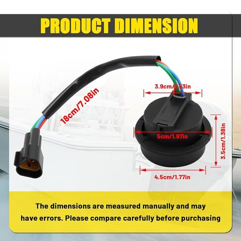 Trim & Tilt Switch Assy Compatible with Yamaha Outboard 2 Stroke 115-225 HP 1990-2005, Replace for 6R3 82563 00 6R3-82563-01-00 in Kuwait