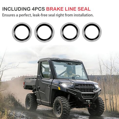 مفتاح ضغط الفرامل لبولاريس رينجر XP 1000 2019-2024 RZR 2016-2021 يستبدل بولاريس 4014262 4081117 (مع 4 قطعة أختام خط الفرامل) in Kuwait