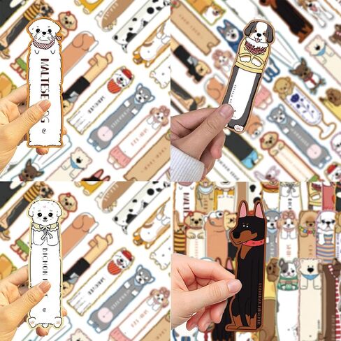 30PCS Bookmarks for Kid Cute Dog Bookmarks Animal Theme，Funny Bookmark for Men,Women, Book Lovers,Page Markers for Students Teachers Reading,DIY Art Decoration Cards，Romance Reader Present Handmade in Saudi Arabia