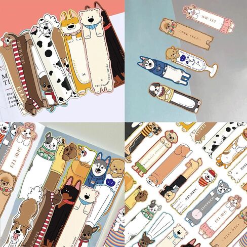 30PCS Bookmarks for Kid Cute Dog Bookmarks Animal Theme，Funny Bookmark for Men,Women, Book Lovers,Page Markers for Students Teachers Reading,DIY Art Decoration Cards，Romance Reader Present Handmade in Saudi Arabia