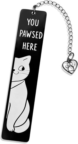 Cute Cat Bookmark, Cat Book Lover Gifts for Women Men, Funny Cat Gifts for Friends Coworkers, Birthday Gift for Book Lovers, Christmas Stocking Stuffers for Book Reading Bookish Gifts in Saudi Arabia