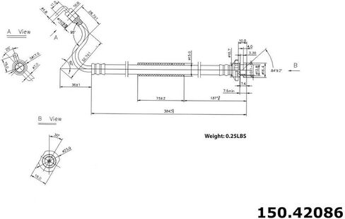 الجبهة اليسرى الجبهة اليمنى خط الفرامل خرطوم الفرامل خرطوم هيدروليكي عدة لنيسان تيتان 5.6L 2004 2005 2006 2007 in Kuwait