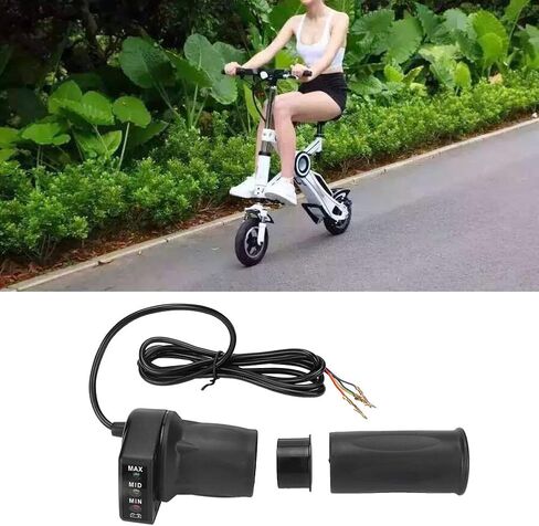 قبضة خنق الدراجة الإلكترونية، تويست خنق Ebike، E الدراجة خنق تويست، 36V نصف تويست المقود خنق المشبك مع مؤشر البطارية للطي دراجات كهربائية صغيرة سكوتر in Saudi Arabia