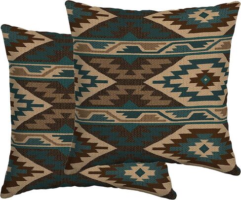 Comfort Classics Set of 2 Indoor/Outdoor Throw Pillow 16" x 16" x 5" in Polyester Sw Horizontal Inc. in Kuwait