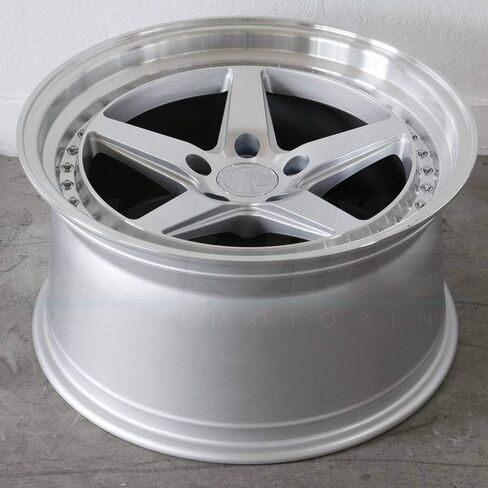 Aodhan DS-05 Custom Wheel - 18x8.5, 35 Offset, 5x100 Bolt Pattern, 73.1mm Hub - Silver with Machined Face Rim in Kuwait