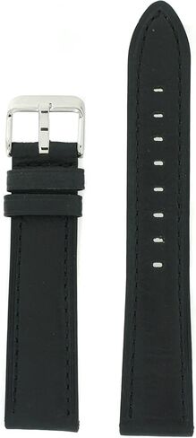 Tech Swiss Watch Strap Genuine Oil Treated Leather Black Band 14 millimeters in Kuwait