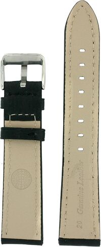 Tech Swiss Watch Strap Genuine Oil Treated Leather Black Band 14 millimeters in Kuwait