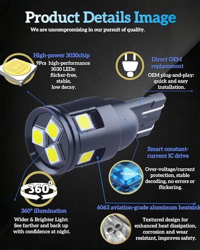لمبة إضاءة LED T10 in Kuwait