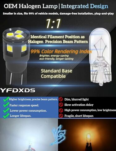 لمبة إضاءة LED T10 in Kuwait