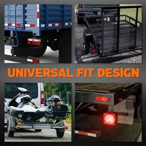 Lonffery Trailer Light Bracket 2PC، تركيب دعامة إضاءة من الفولاذ المجلفن على شكل حرف L، مناسب عالميًا للمقطورات والقوارب والبضائع والمركبات الترفيهية - تركيب دعامة إضاءة للمقطورة in Kuwait