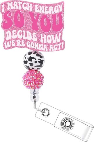 حامل شارة التمريض قابل للسحب - حامل شارة اسم معرف العمل والتسليم مع مشبك التمساح ومشابك بكرة شارة لامعة للممرضة والطبيب والمكتب والعامل الطبي والطلاب والمعلمين in Kuwait