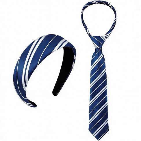 مجموعة إكسسوارات أزياء الهالوين للسيدات - مجموعة ربطات رأس مخططة باللونين الأخضر والأبيض - إكسسوار كلاسيكي مطابق للشعر للحفلات التنكرية للبالغين (أخضر) in Kuwait