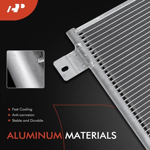 A-Premium Air Conditioning A/C Condenser Compatible with Ford F650 2001-2007, F750 2004-2007 & International Harvester 2674 1996, 4900 1991, 7300 2003-2007, 7400, 7500, 7600, 7700, 5600i 9100i SBA in Saudi Arabia
