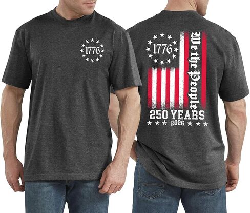 Men's 250 Anniversary USA Shirt American Flag T Shirt 250 Years America Anniversary Shirt Patriotic Shirts Tops in Saudi Arabia