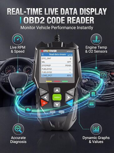 MOTOPOWER 4 in 1 Code Reader Car Diagnostic Scan Tool Oil Maintenance Reset, Battery Test, Performance Test with Lifetime Update in Kuwait
