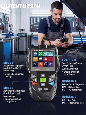 MOTOPOWER 4 in 1 Code Reader Car Diagnostic Scan Tool Oil Maintenance Reset, Battery Test, Performance Test with Lifetime Update in Kuwait