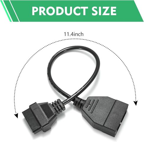 موصل الماسح الضوئي obd1، 1 قطعة 12 دبوس إلى كابل محول obd1 إلى obd2، أداة تمديد تشخيصية 40 سم لقراءة بيانات السيارة، متوافقة مع معظم السيارات in Kuwait