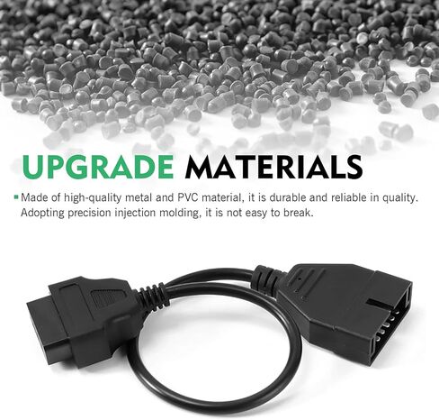 موصل الماسح الضوئي obd1، 1 قطعة 12 دبوس إلى كابل محول obd1 إلى obd2، أداة تمديد تشخيصية 40 سم لقراءة بيانات السيارة، متوافقة مع معظم السيارات in Kuwait