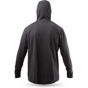 قميص Zhik رجالي بغطاء للرأس بأكمام طويلة - أنثراسكريت - سهل التمدد وجيد التهوية وسريع الجفاف - المقاس - M in Kuwait