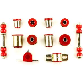 Red Polyurethane Front Suspension Bushings Set Bushing Gasket/Seal Mounting Hardware for Chevy for Monte Carlo 1973 Greasable RPFSBSF1CMC 901-81966 in Kuwait