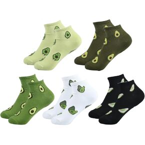 Womens Funny Animal Ankle Socks,5 Pairs Cute Cotton Low Cut Casual Ankle Socks for Teen Girls,Animal Lover Gift in Saudi Arabia