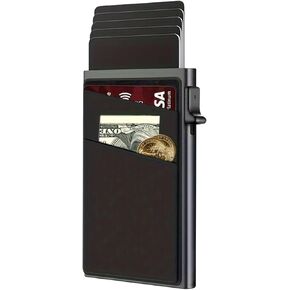 حامل بطاقات منبثق، محفظة نحيفة بحجب RFID، تحمل أكثر من 8 بطاقات ائتمان للرجال والنساء in Kuwait