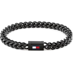 Tommy Hilfiger Men's Jewelry – Stainless Steel Bracelet, Magnetic Clasp - Enamel Flag Detail – Easy to Wear - Fashion Accessory - Gift for Him in Kuwait