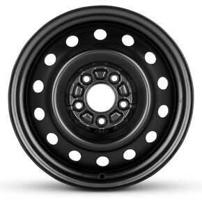 16x6.5 inch OEM Direct Replacement Steel Wheel - Recond for Jeep Compass 2017–2022 5-110mm Black 16 in Rim 5105078AB in Kuwait